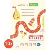 Memo 10er Pack memo x SOS-Kinderdörfer weltweit Schulheft DIN A4, 16 Blatt, Lin. 25 – Produktbild 1 von 1