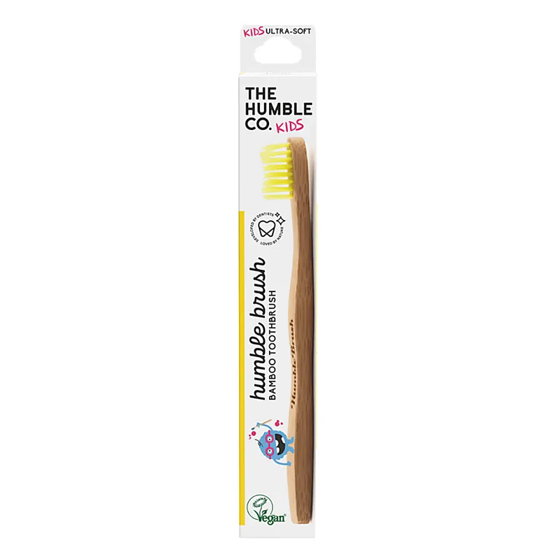 The Humble The Humble Co. Bambus-Zahnbürste für Kinder Ultra Soft - Gelb – Produktbild 1 von 1