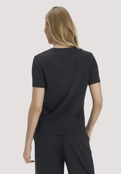 hessnatur hessnatur T-Shirt Relaxed aus Leinen und Bio-Baumwolle, Schwarz, – Produktbild 2 von 4