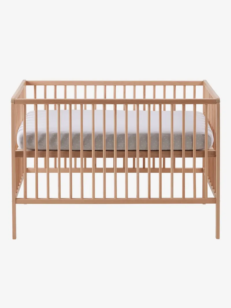 Vertbaudet Vertbaudet Babybett COCOON 60x120 cm Gitterbett, Braun, – Produktbild 3 von 4