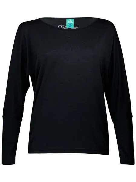 nice to meet me nice to meet me Cover Up mit TENCEL Lyocell, Deep black, – Produktbild 4 von 4
