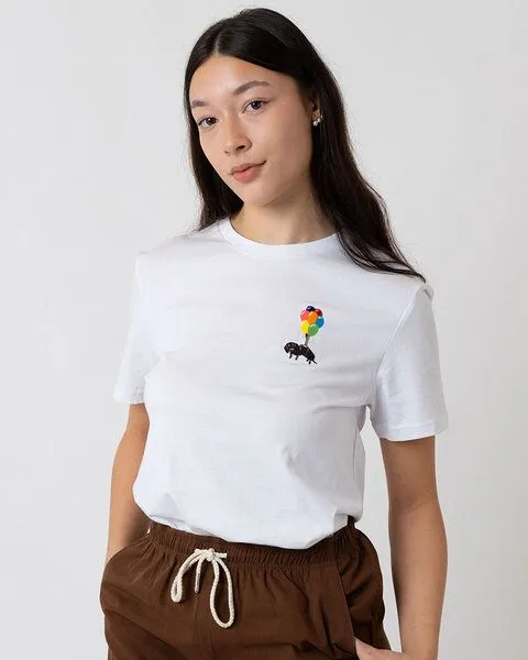 Bavarian Caps Bavarian Caps Damen T-Shirt Dackelexpress Mini, Weiß, – Produktbild 2 von 3