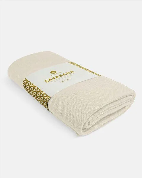 Lotuscrafts Lotuscrafts Yogadecke "Savasana" 100% Baumwolle (kbA), Natur, – Produktbild 2 von 4
