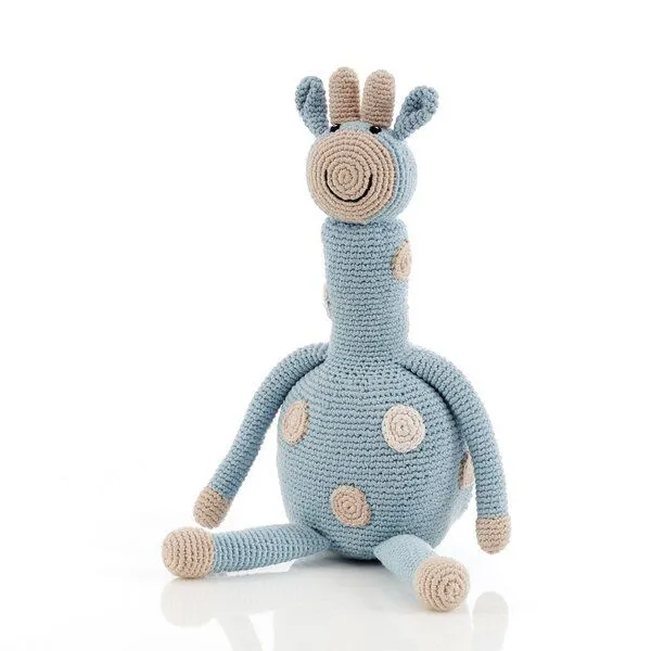 Pebble Pebble Giraffe aus organischer Baumwolle, Teal, – Produktbild 3 von 3