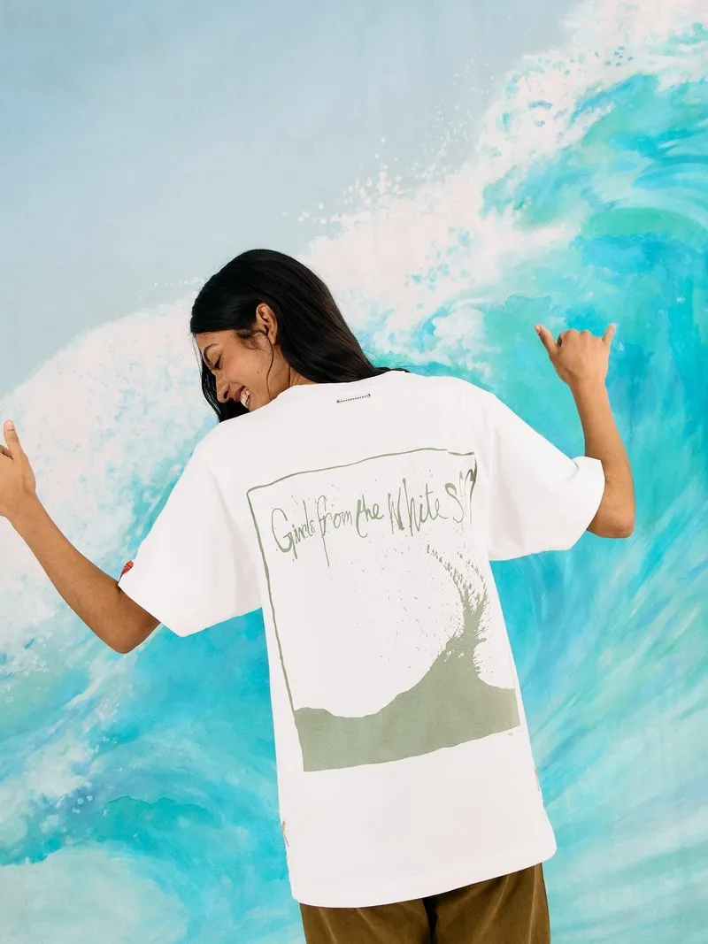 White Stuff T-Shirt mit Grafik-Print - L, Reines weiß, – Produktbild 4 von 4