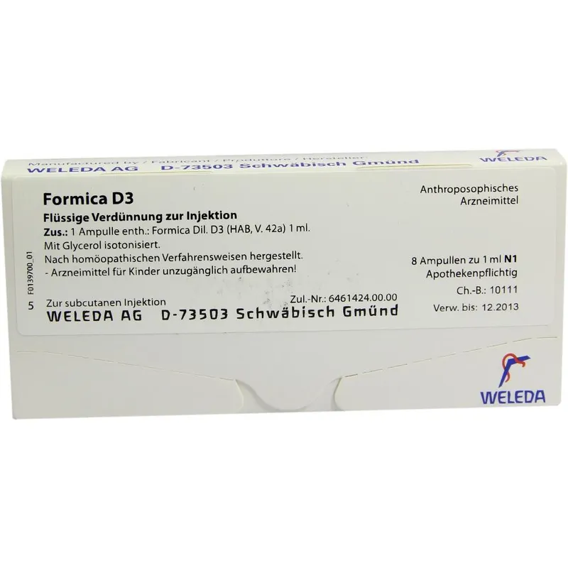 Weleda WELEDA FORMICA D 3 Ampullen 8X1 ml Ampullen – Produktbild 1 von 1
