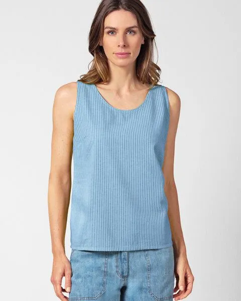 HempAge HempAge Hanf Top, Glacier (blau), – Produktbild 3 von 3