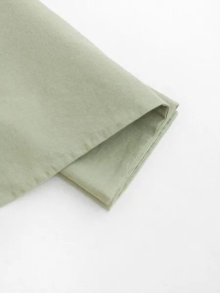 erlich textil erlich textil Michel Kopfkissenbezug aus Bio-Baumwolle, Leinen Mix, made in Europe, Pistazie, – Produktbild 4 von 6
