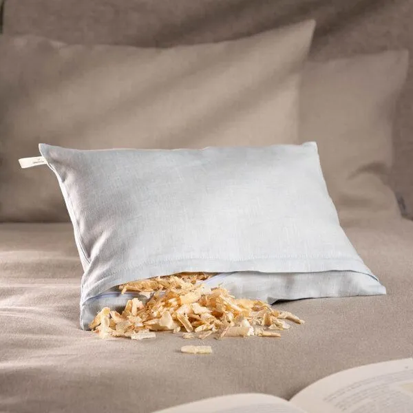 nahtur-design nahtur-design Zirbenkissen aus Bioleinen | groß | 25 x 35 cm, Hellblau, – Produktbild 2 von 4
