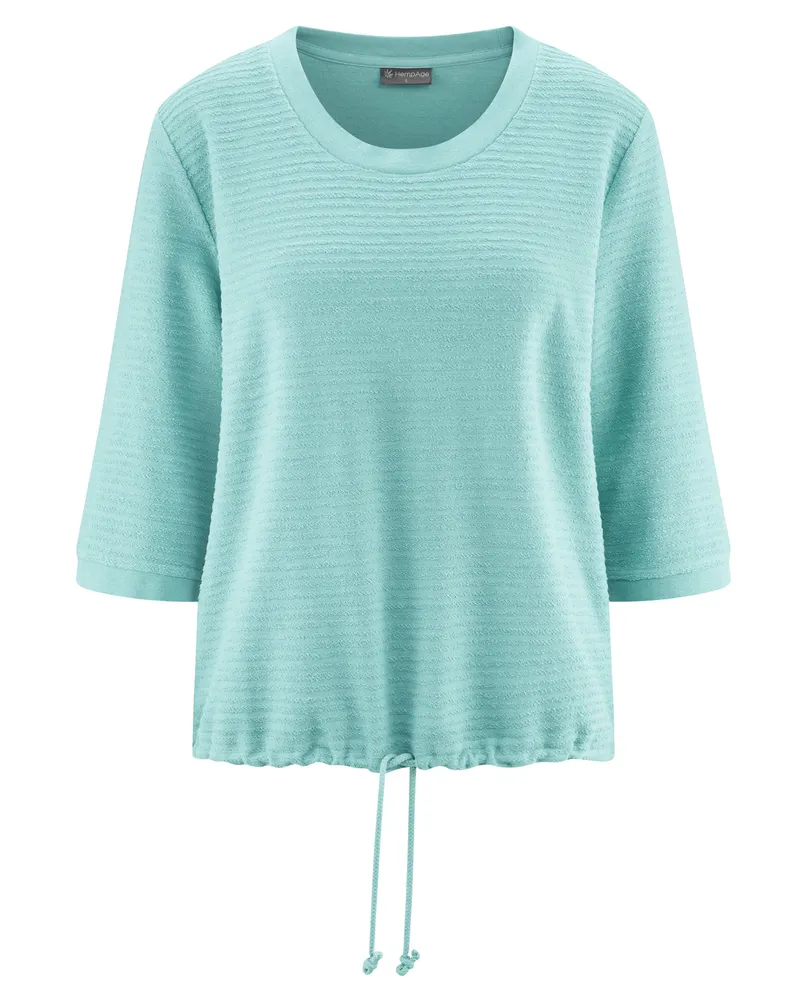 HempAge Hempage Damen vegan Lockeres Hemd Seegrün, Grün, – Produktbild 1 von 2