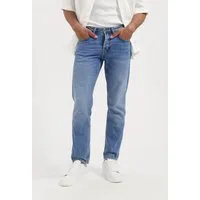 MUD Jeans MUD Jeans HANK Mid Tapered Jeans aus einem Bio-Baumwolle / recycelter Baumwolle Mix (medium aged), Blue, – Produktbild 3 von 6