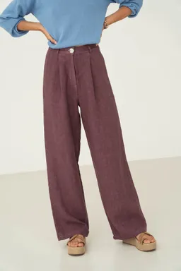 Näz Näz Damen vegan Hose Mara Aubergine Lila – Produktbild 1 von 1