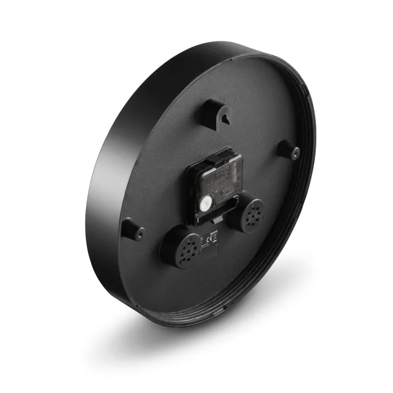 Hama Hama Wanduhr "Elba", Ø 25 cm, ohne Ticken, Schwarz – Produktbild 3 von 6