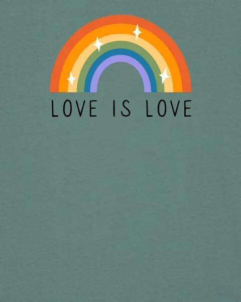 watapparel watapparel T-Shirt Unisex Love is Love, Green bay, – Produktbild 3 von 3