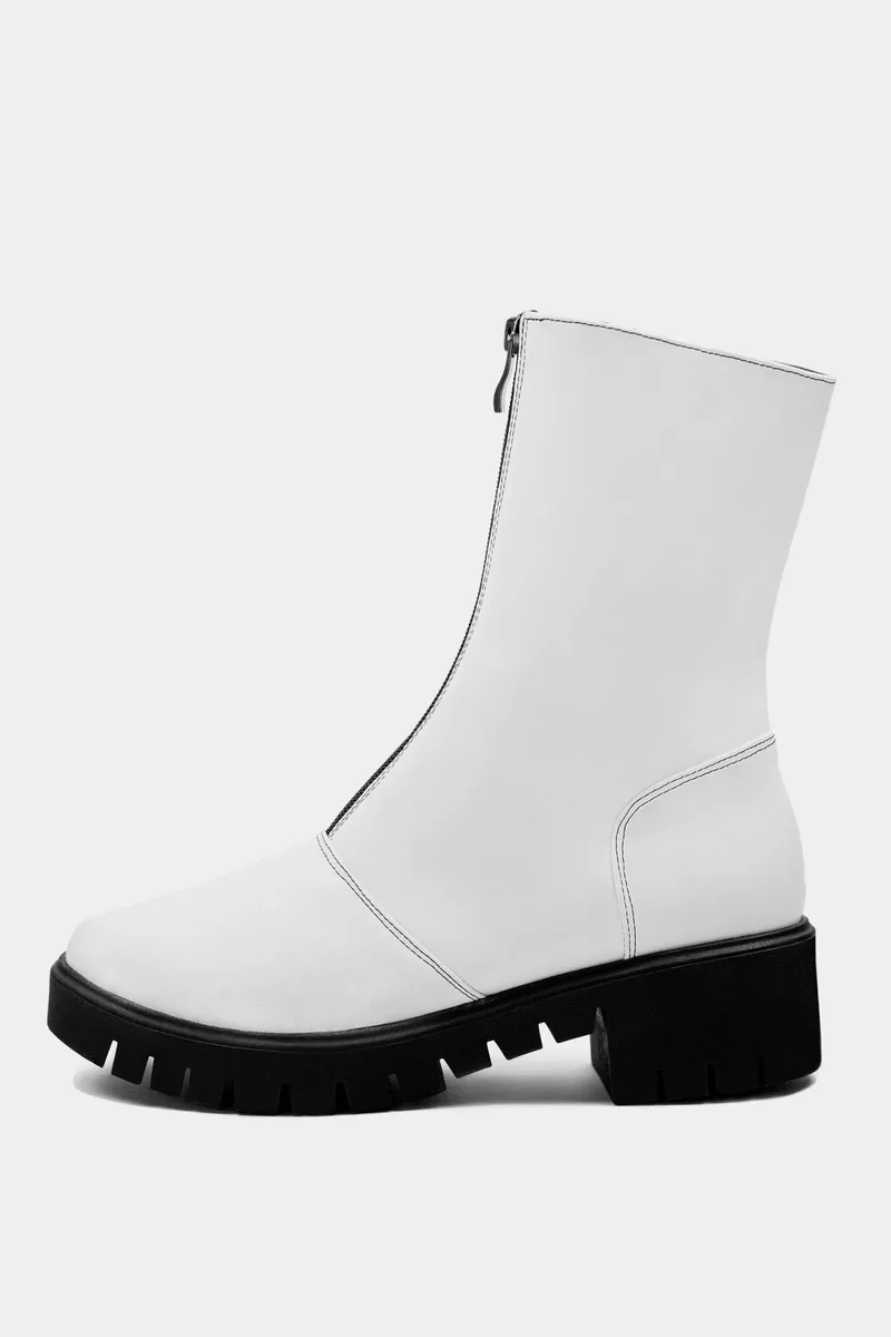 BOHEMA BOHEMA Damen vegan Stiefelette Cyber White, Weiß, – Produktbild 2 von 2