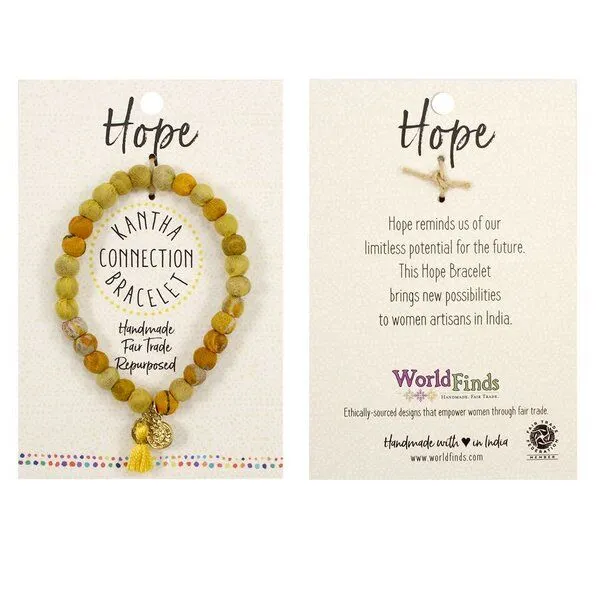 Worldfinds Worldfinds Kantha Armband "Connection", Gelb, – Produktbild 1 von 4