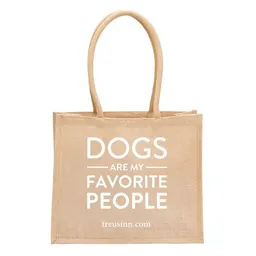 Treusinn Treusinn Eco Shopper "Dogs Favorite People" 100% Jutegewebe – Produktbild 1 von 1