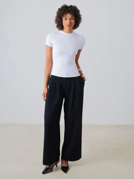 Honest Basics Honest Basics Damen Slim Fit T-Shirt aus Bio- und recycelter Baumwolle, White, – Produktbild 4 von 4