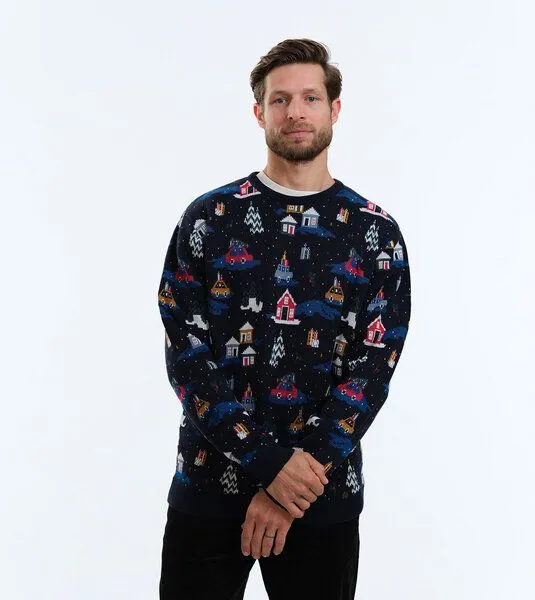 Gary Mash GARY MASH Strickpullover James aus Biobaumwolle, Holy moly blau, – Produktbild 4 von 4