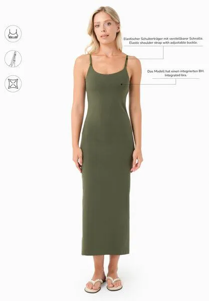 ORGANICATION ORGANICATION DIANNA | Kleid aus Bio-Baumwolle, Olive, – Produktbild 2 von 4