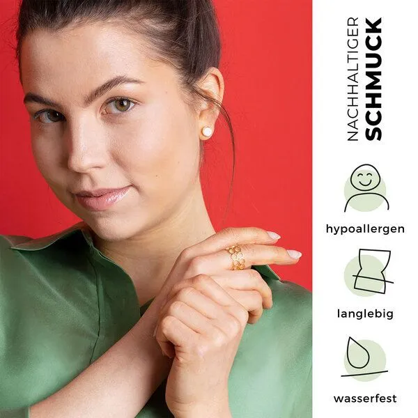 ALEXASCHA ALEXASCHA Verstellbarer Ring | gold, silber, roségold | AVA, Gold, – Produktbild 4 von 7