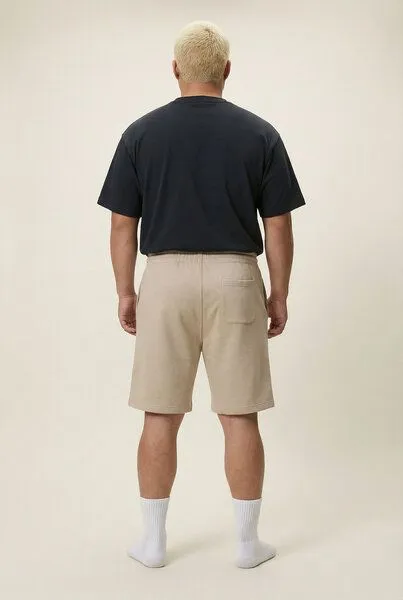 THE FACE OF ELEMENTS The Face of Elements Essential - Shorts aus 100% Bio-Baumwolle, Dessert dust (braun), – Produktbild 3 von 4