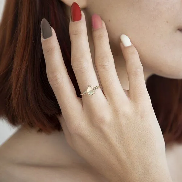 Eppi Eppi Opal-Ring mit Diamanten Ammara, Gelb, – Produktbild 4 von 4