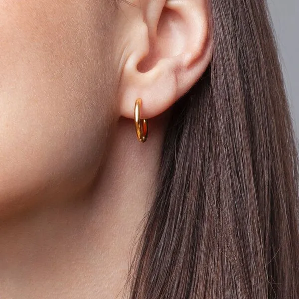 ALEXASCHA ALEXASCHA Ohrclips Creolen ohne Ohrlöcher, Gold, – Produktbild 6 von 7