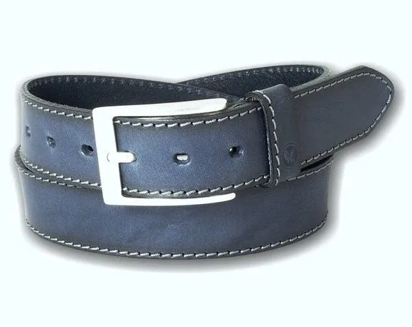 Greenbelts Greenbelts Herren Ledergürtel BEN, Navy blue, – Produktbild 2 von 4