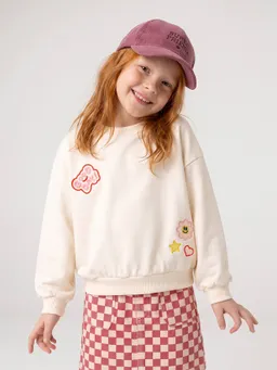 Vertbaudet Vertbaudet Sweatshirt Mädchen mit Applikationen – Produktbild 1 von 1