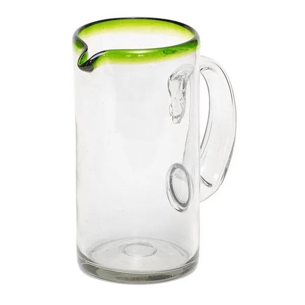GLOBO Fair Trade GLOBO Fair Trade Krug Limonada aus Recyclingglas, mundgeblasen, Grün, – Produktbild 1 von 3