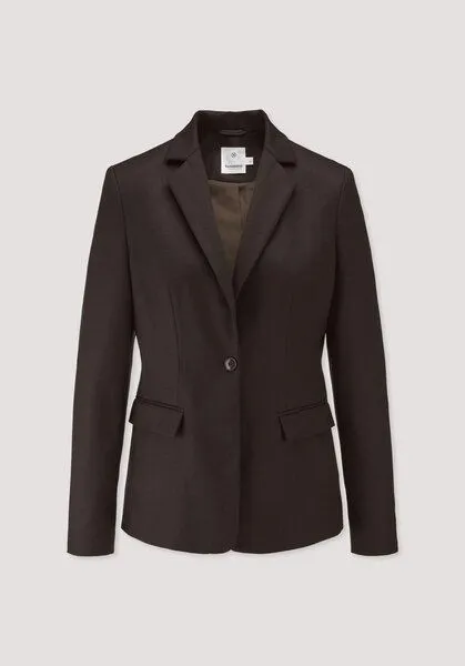 hessnatur hessnatur Wollblazer Regular aus reiner Schurwolle, Kakao braun, – Produktbild 4 von 4
