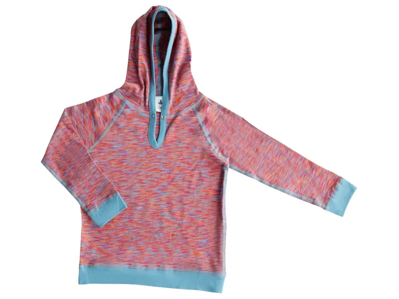 Leela Cotton Leela Cotton Kinder Shirt mit Kapuze Flamme, Mehrfarbig, – Produktbild 1 von 1