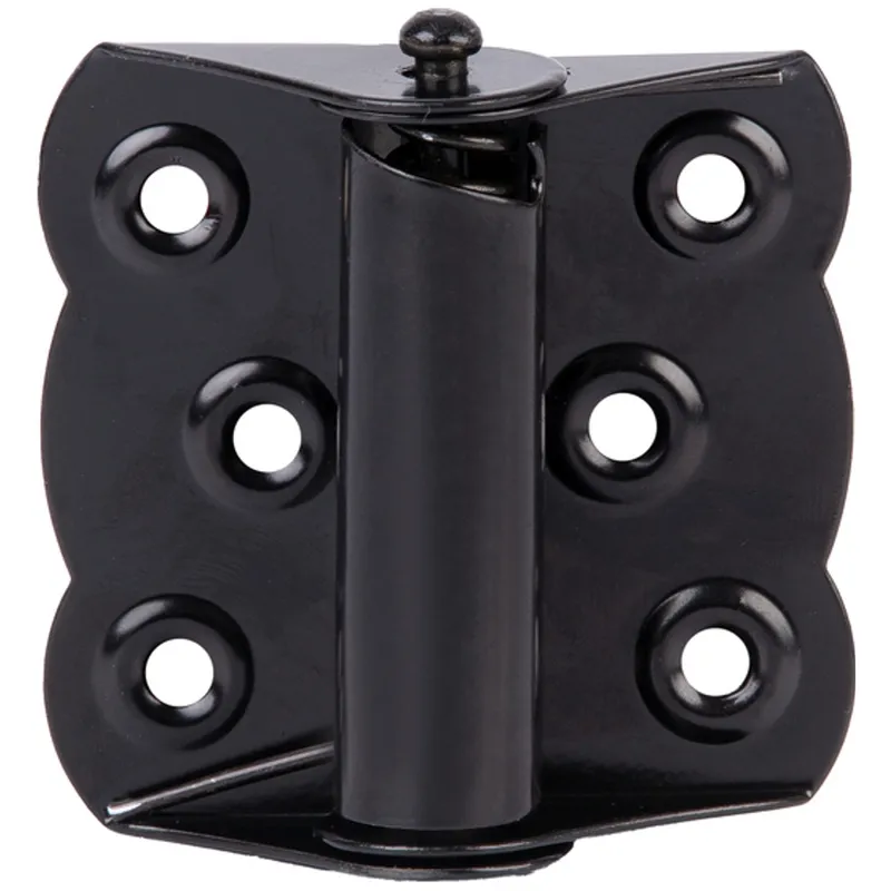 Alberts ALBERTS Scharnier, selbstschließend, schwarz beschichtet, LxB 70x65 mm, Karte à 1 Stk. – Produktbild 1 von 1
