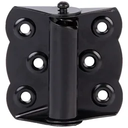 Alberts ALBERTS Scharnier, selbstschließend, schwarz beschichtet, LxB 70x65 mm, Karte à 1 Stk. – Produktbild 1 von 1