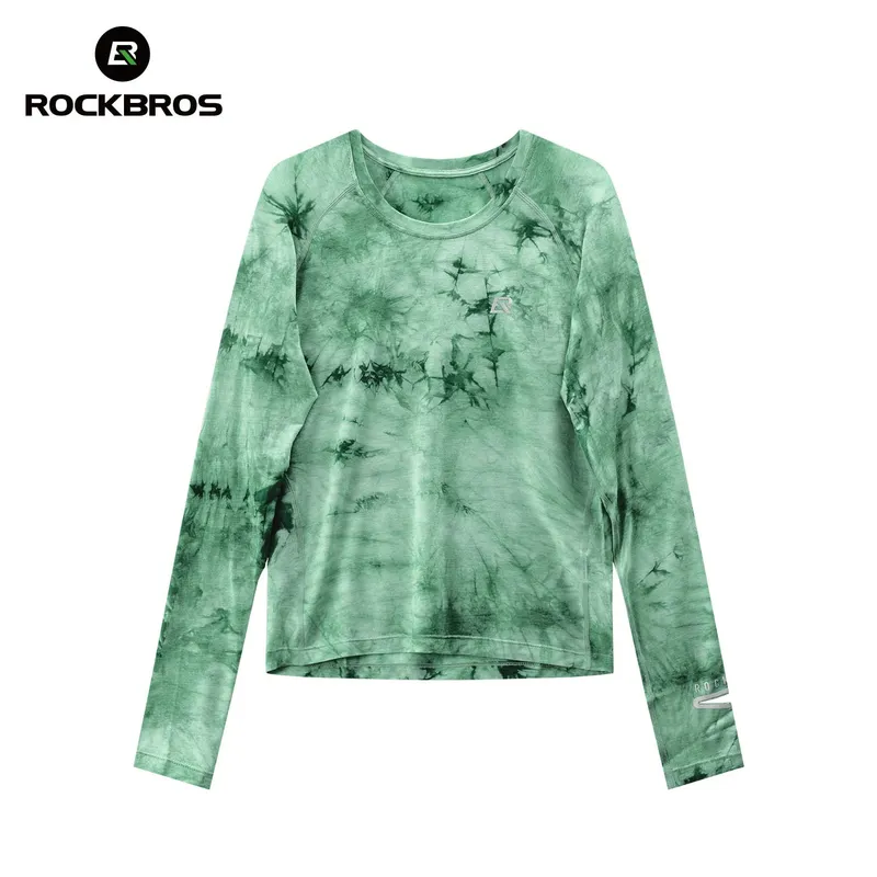 Rockbros Rockbros Langarm Laufshirt Merinowolle, atmungsaktiv & schnell trocknend für Outdoor, Wandern & Radfahren - Tiefgrün / S – Produktbild 1 von 1