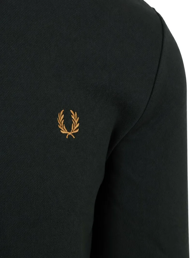 Fred Perry Fred Perry Half Zip Pullover Dunkelgrün 78C - Größe L, Dunkelgrün, – Produktbild 3 von 4