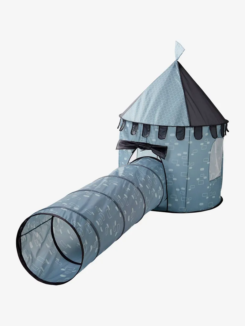 Vertbaudet Kinder Spielzelt BURG, Blau, – Produktbild 3 von 4