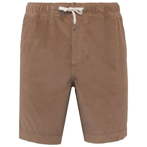 Kultgut Kultgut Relax Cord Shorts / 100% Biobaumwolle - leicht elastisch, Beige, – Produktbild 1 von 2