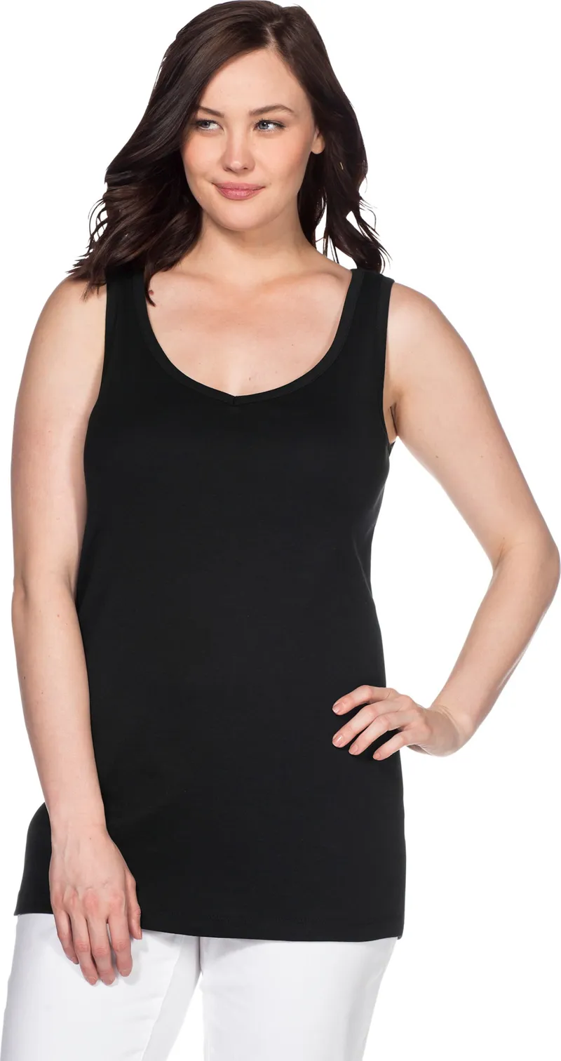 sheego Longtop, Schwarz, – Produktbild 2 von 2