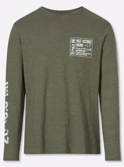 Catamaran Langarmshirt khaki-bedruckt – Produktbild 1 von 1