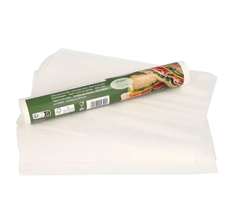 PAPSTAR PAPSTAR Einweggeschirr-Set Blatt Butterbrotpapier 25 cm x 30 cm weiss 100 Stk, Pergamentersatzpapier, Weiß, – Produktbild 1 von 2