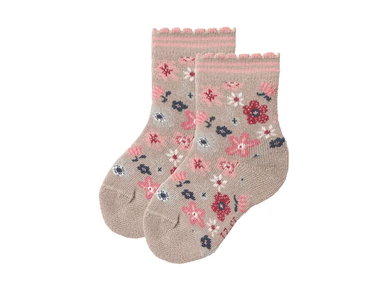 People Wear Organic People Wear Organic 2er-Pack Frottee-Socken altrosa mix Gr. 19-21, Rosa, – Produktbild 2 von 2
