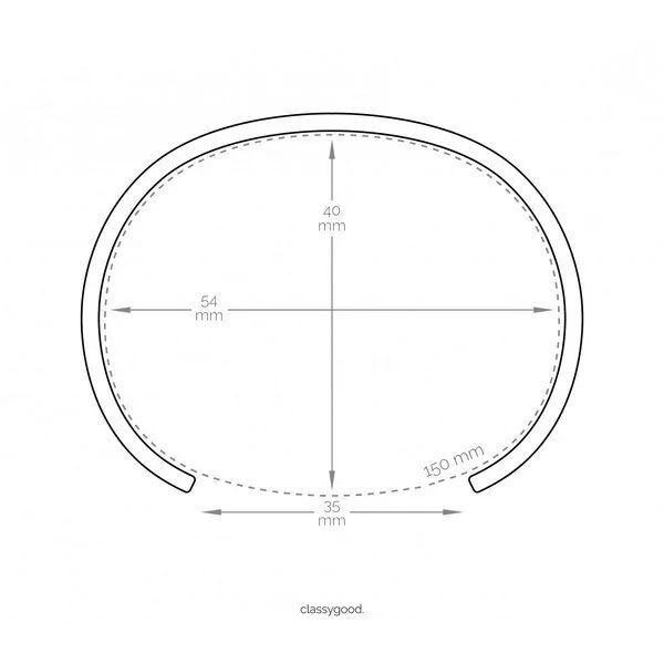 Classygood. Classygood. Armreif, Grey, – Produktbild 3 von 3