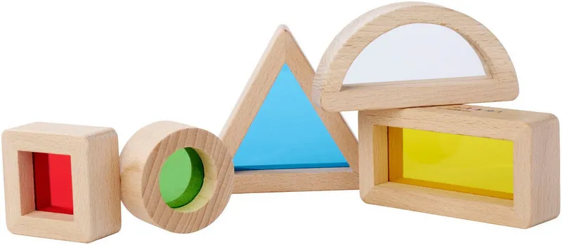 eichhorn eichhorn Montessori Fensterbausteine Spielbausteine, Bunt, – Produktbild 3 von 5