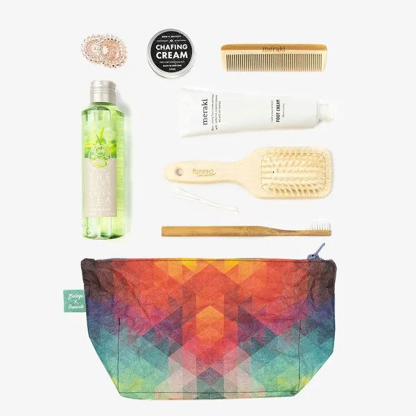 paprcuts paprcuts Kulturbeutel, Tropical heat (rot grün), – Produktbild 2 von 2