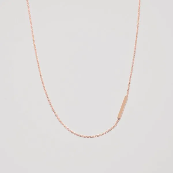 fejn jewelry fejn jewelry Kette 'bar', Silber, – Produktbild 3 von 4