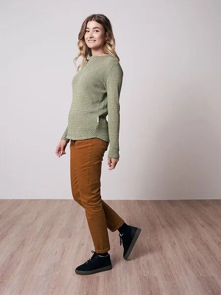 Bleed Bleed Wormseeker Pullover Damen Oliv – Produktbild 4 von 4