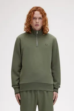 Fred Perry Fred Perry Half Zip Pullover Olivgrün - Größe L – Produktbild 1 von 1