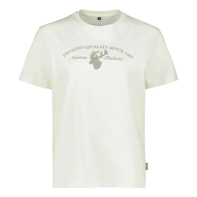 Sasta Damen T-Shirt Sasta Trusted Deer, Blanc, – Produktbild 1 von 1